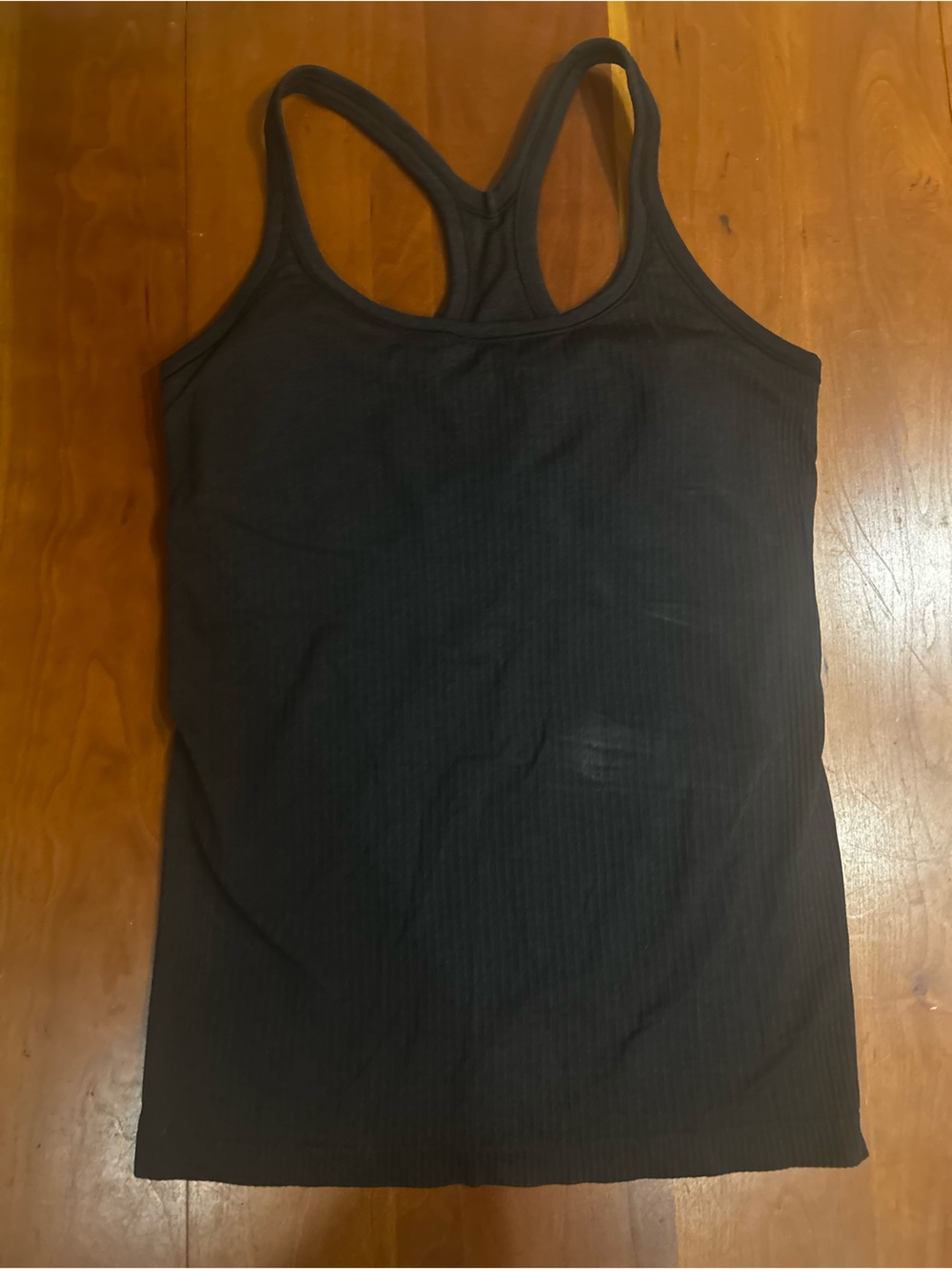Lululemon Black Ribbed Tank Top size 8